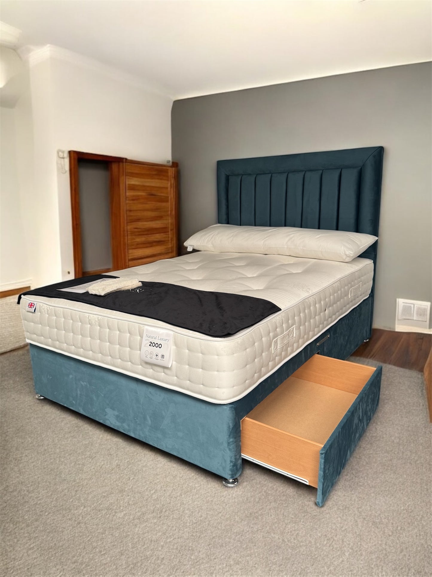 Divan Base With 54'' (Inch) Paris HeadBoard