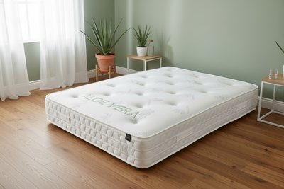 Aloe Vera Orthopaedic Tufted Mattress – Firm & Supportive Sleep - Luxury UK 