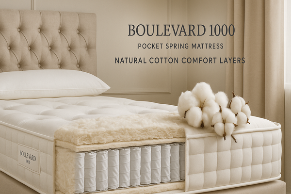 Boulevard 1000 Natural Mattress Pocket Spring Orthopaedic