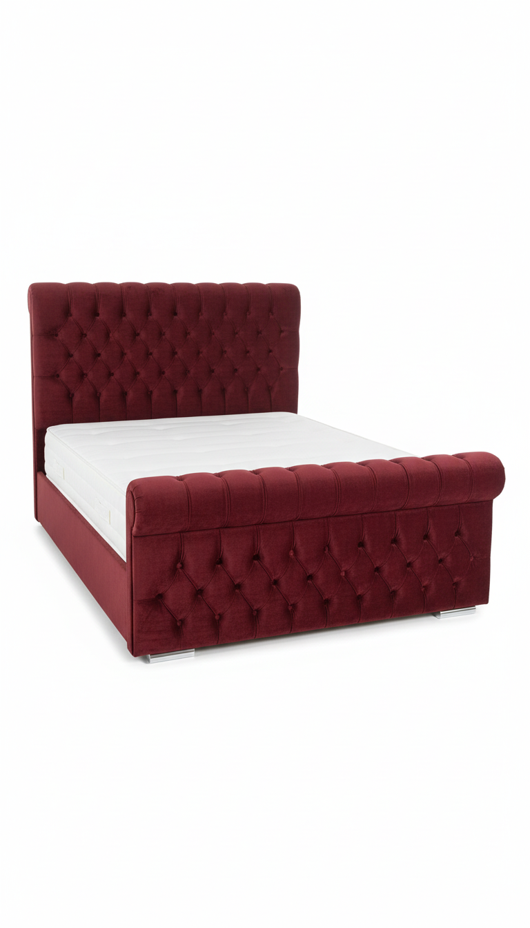 Elizabeth bed frame in claret