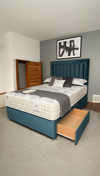 Divan Base With 54'' (Inch) Paris HeadBoard