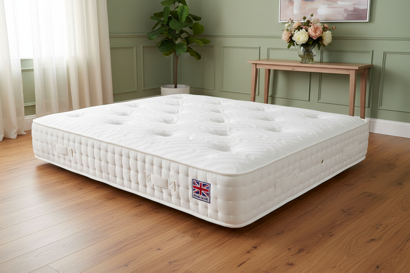 Luxury Mattress - Made in UK Badge on Right Side