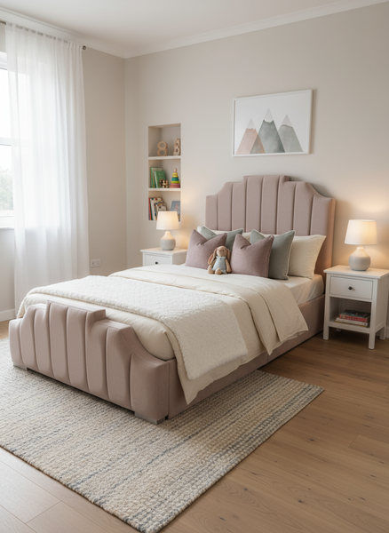 Chester Premium Kids Bed - Luxury Upholstered Children's Bed Frame