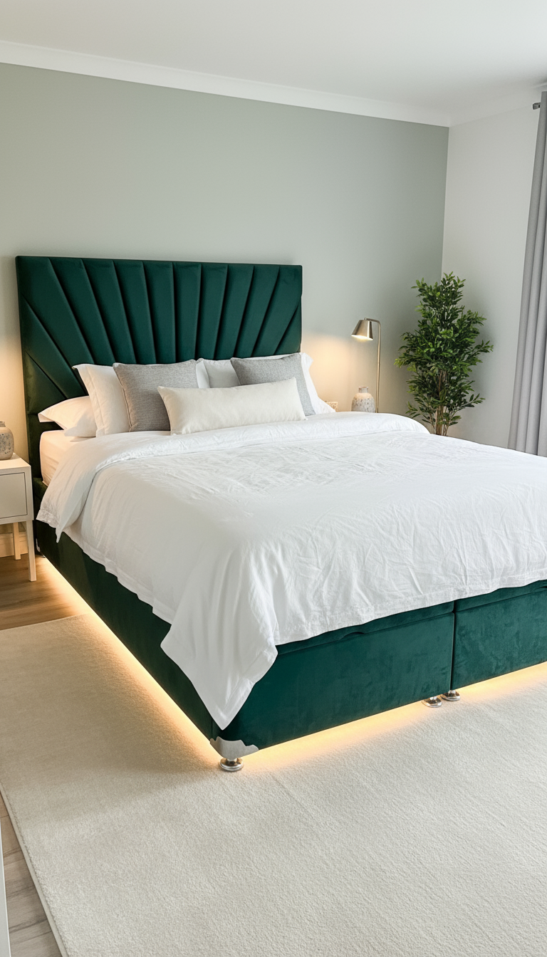 Modern Uncluttered Palace Ottoman Foot Opening