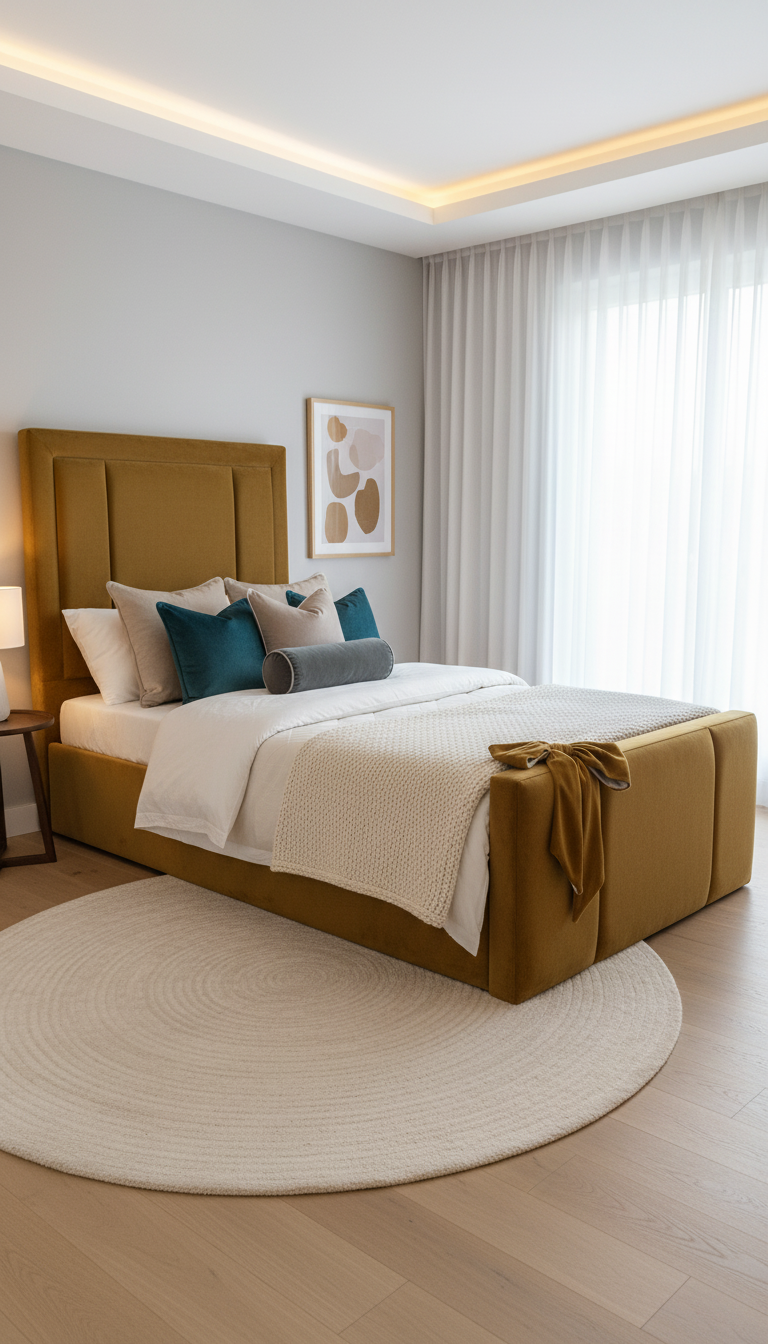 Modern Uncluttered Rosa Bed