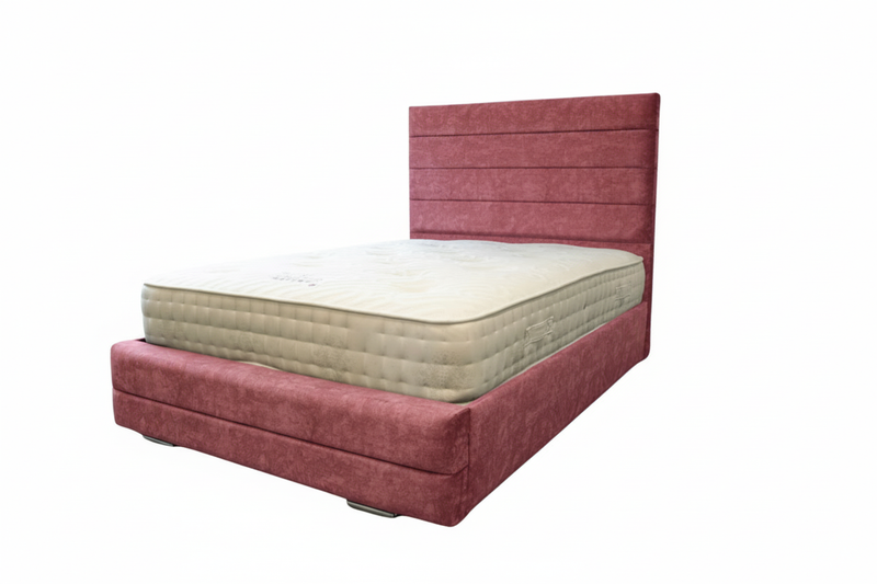 York bed frame in pink